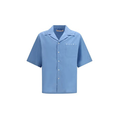 Marni Blue Cotton Shortsleeve Shirt
