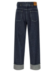 Marni Blue Cotton Straight-Leg Jeans