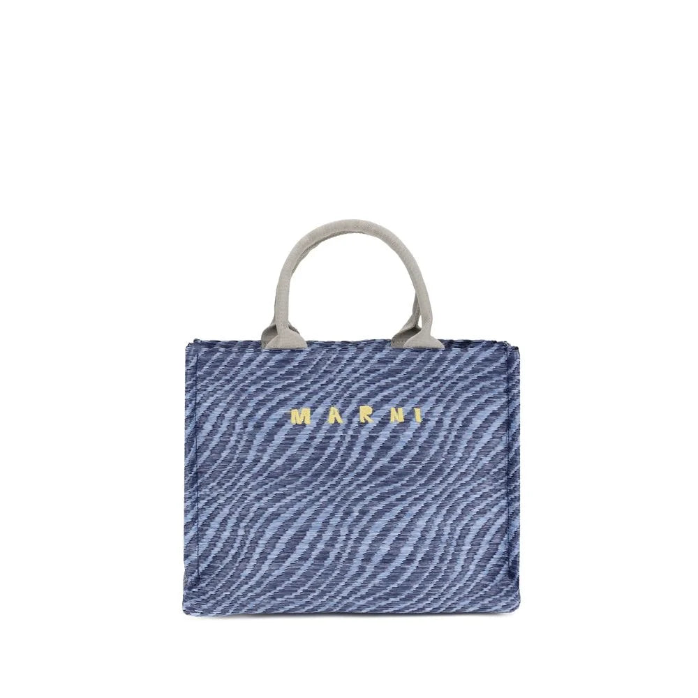 Marni Blue Fabric Shoulder Bag
