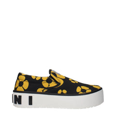 Marni Blue Fabric Slip-On Loafers - EU35/US5