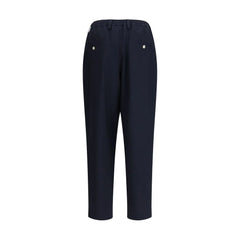 Marni Blue Merino Wool Casual Pants - IT46 | S
