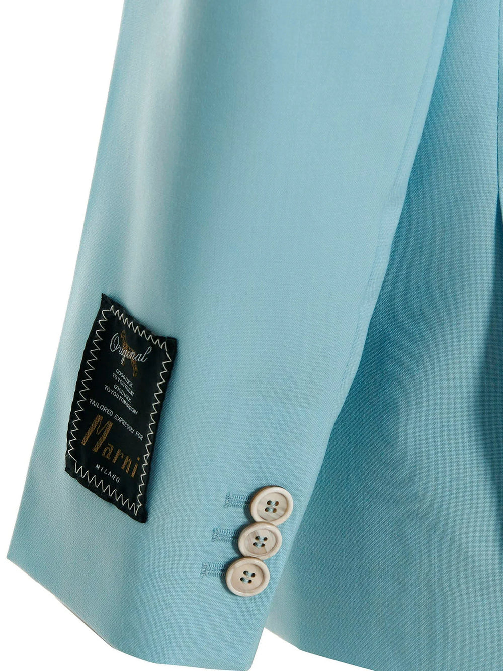 Marni Blue Virgin Wool Blazer - IT38