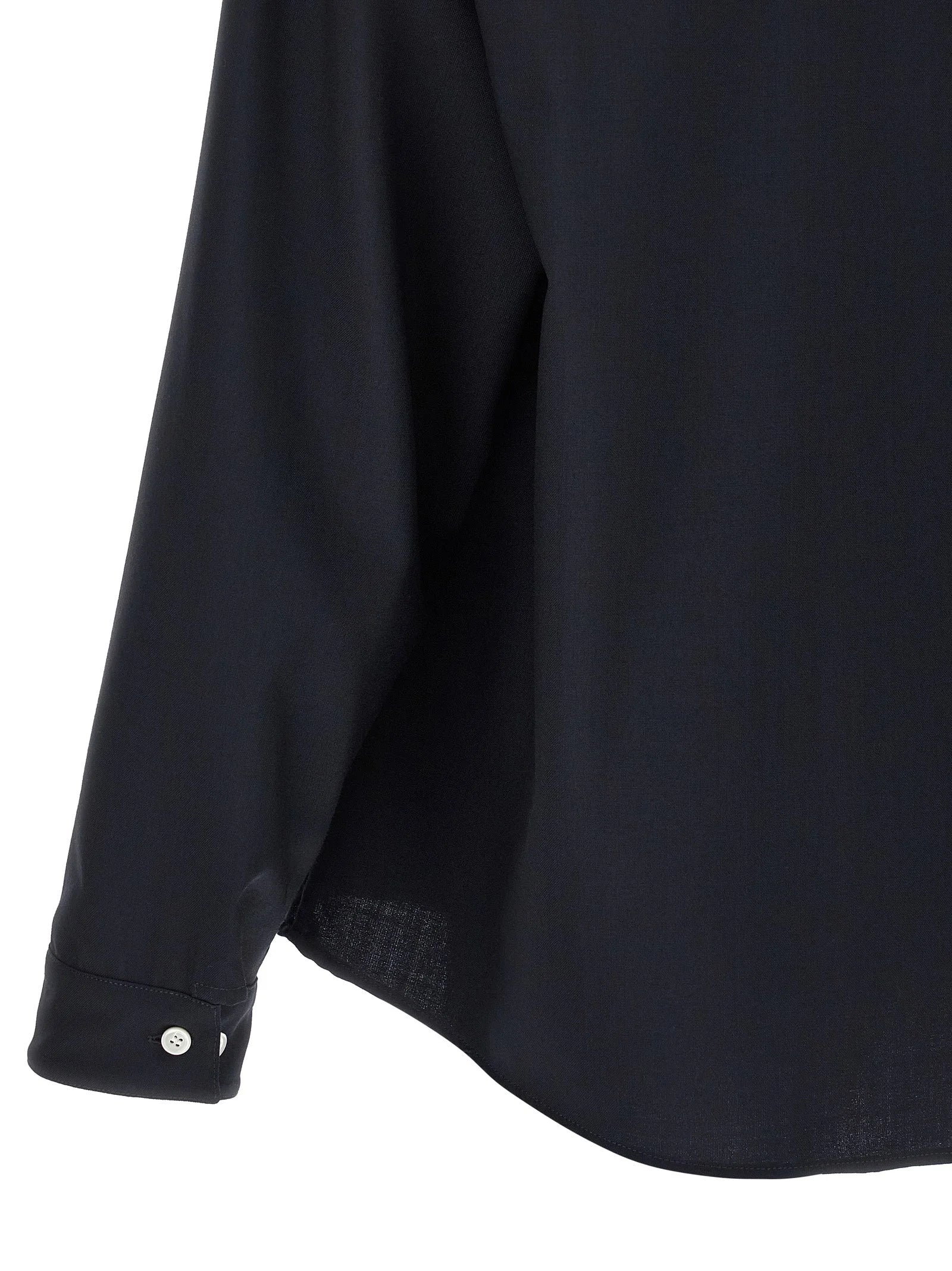 Marni Blue Virgin Wool Blouse - IT50 | L
