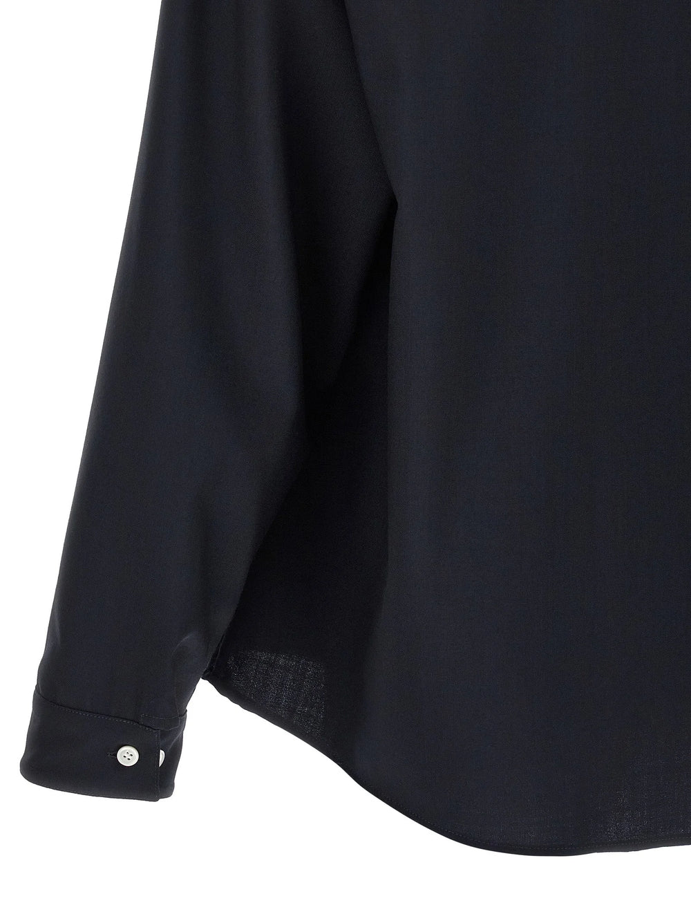 Marni Blue Virgin Wool Blouse - IT50 | L