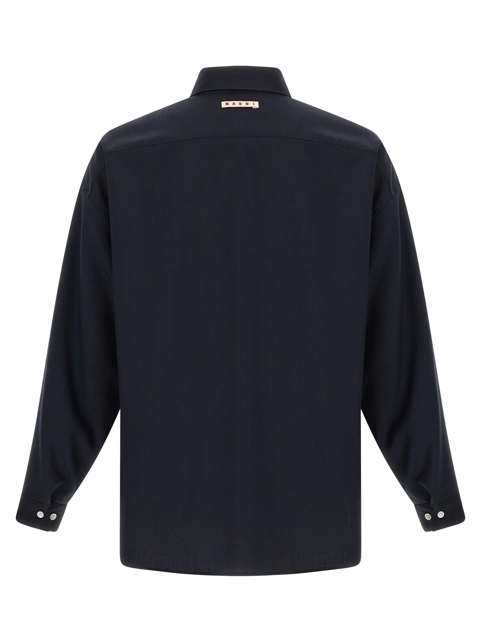 Marni Blue Virgin Wool Blouse - IT50 | L