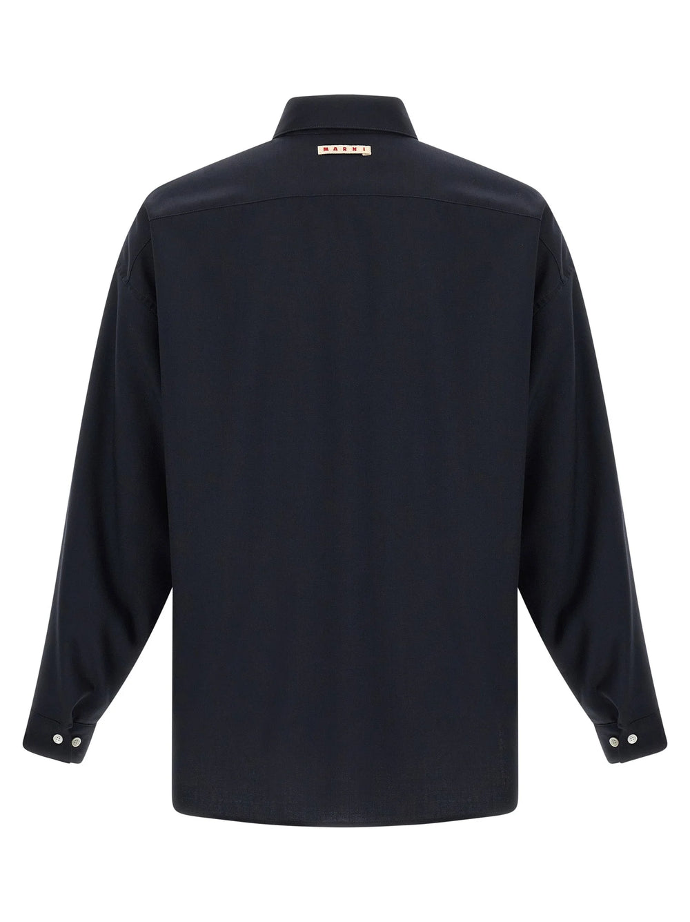 Marni Blue Virgin Wool Blouse - IT50 | L