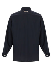 Marni Blue Virgin Wool Blouse - IT50 | L