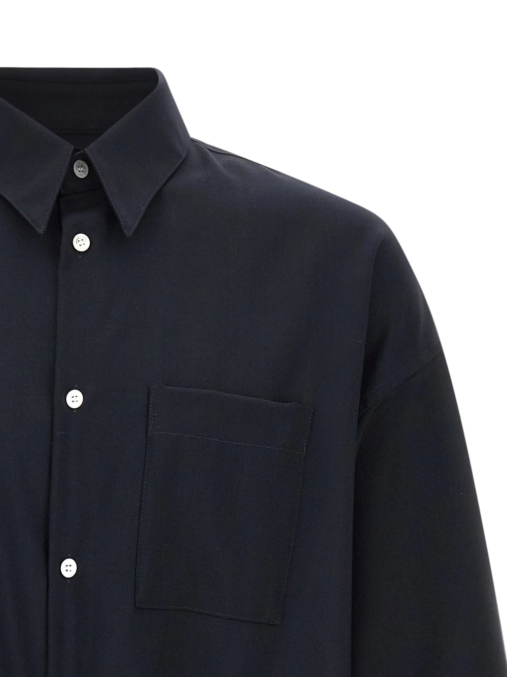 Marni Blue Virgin Wool Blouse - IT50 | L