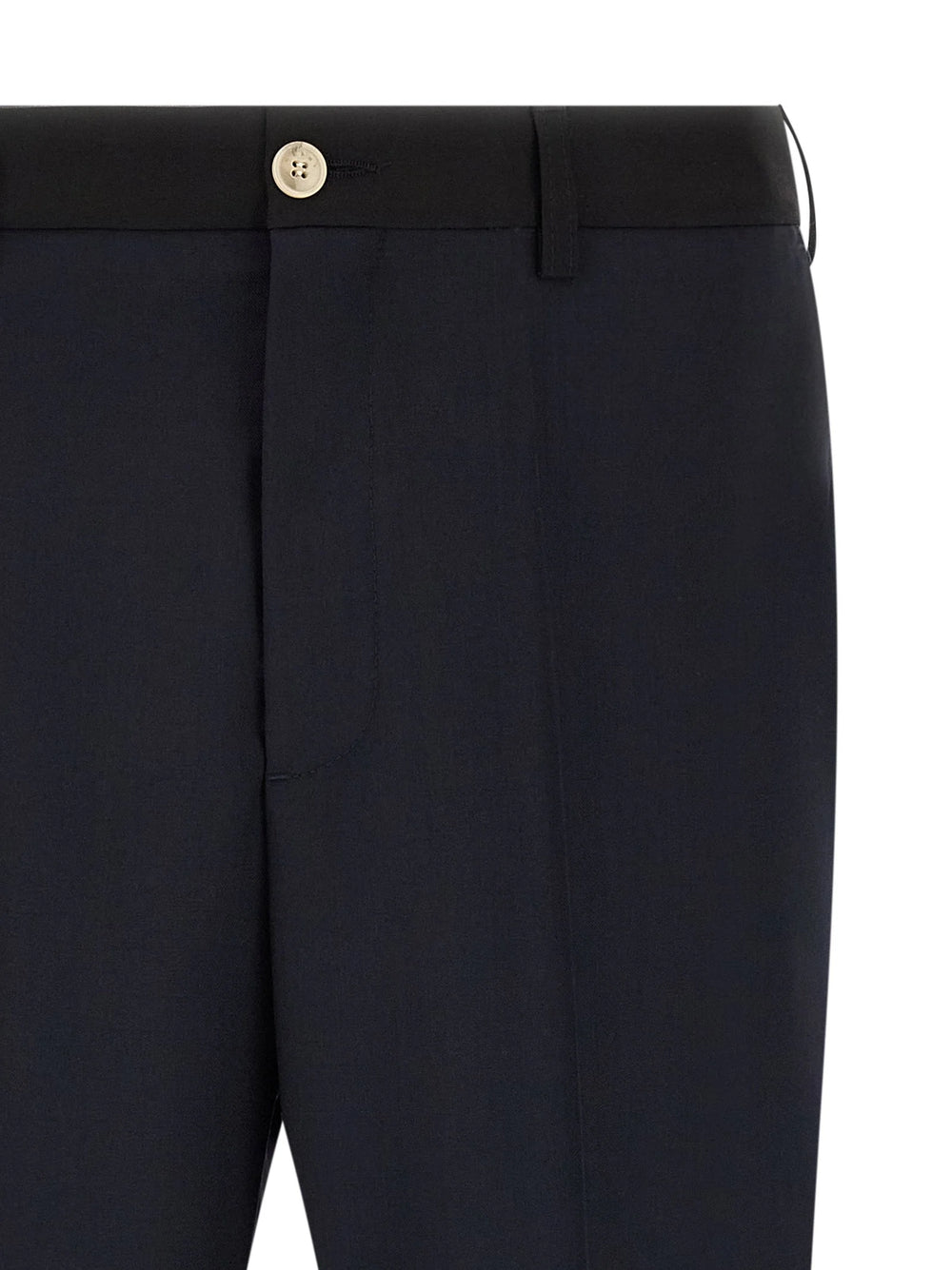 Marni Blue Virgin Wool Casual Pants