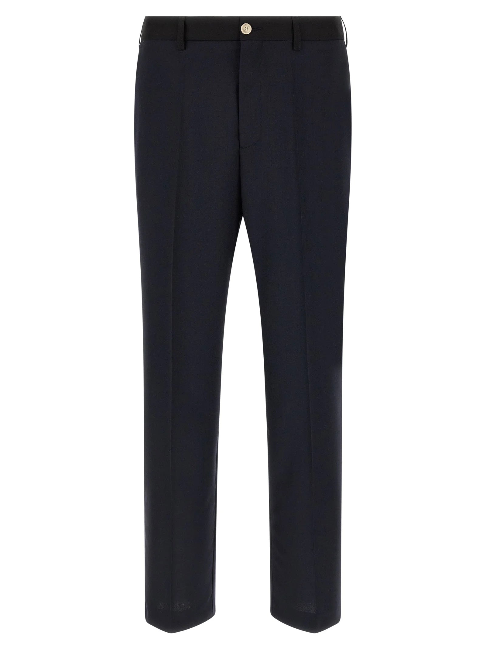 Marni Blue Virgin Wool Casual Pants