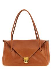 Marni Brown Calfskin Shoulder Bag