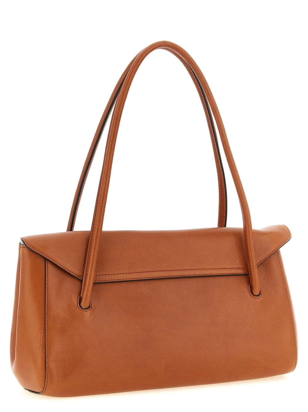 Borsa a spalla Marni in vitello marrone