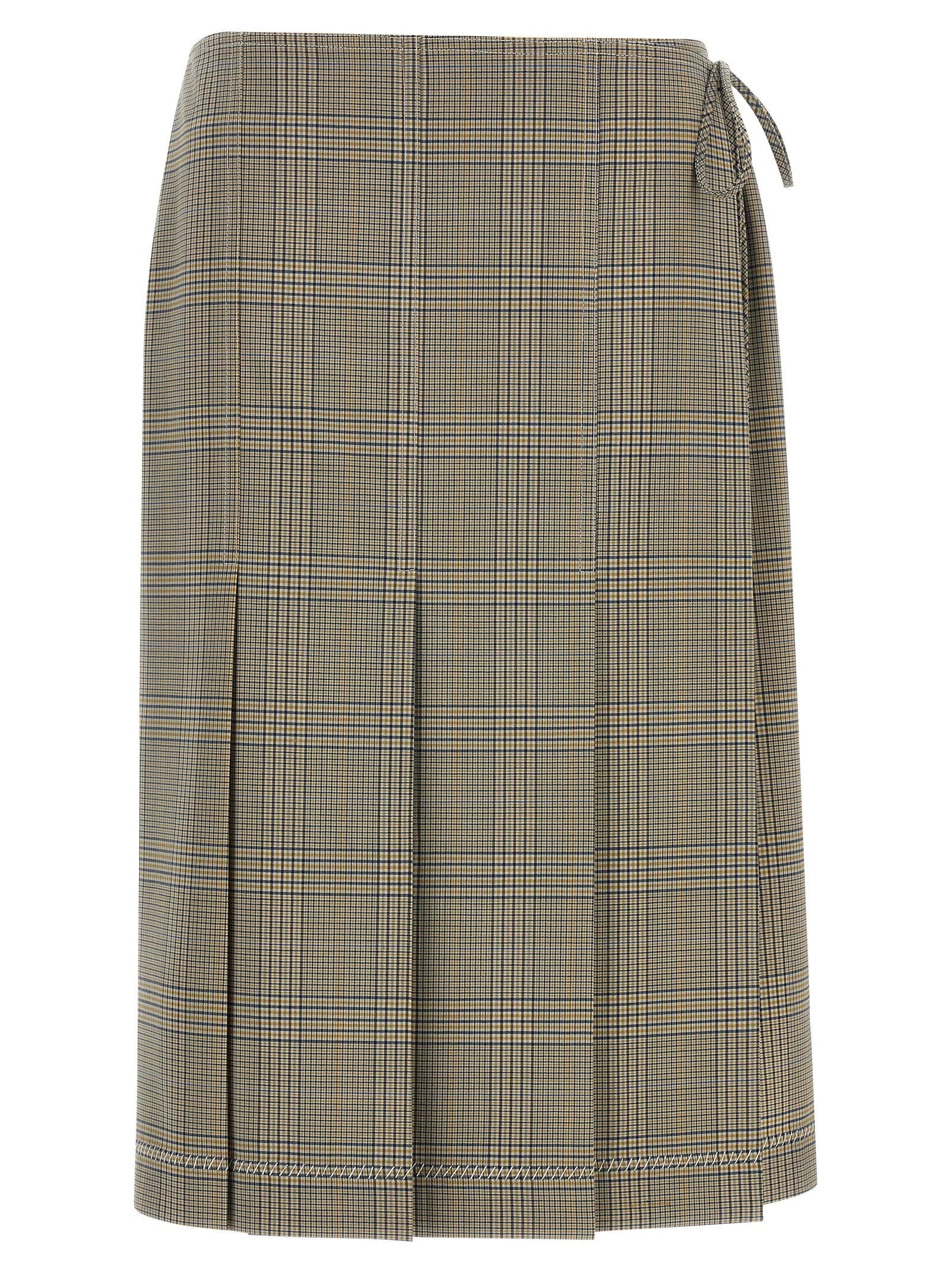 Marni Gray Polyester Midi Skirt - IT38