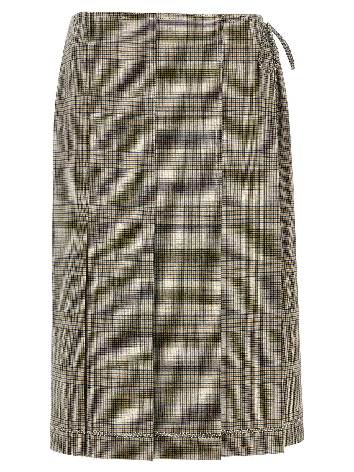 Marni Gray Polyester Midi Skirt - IT38