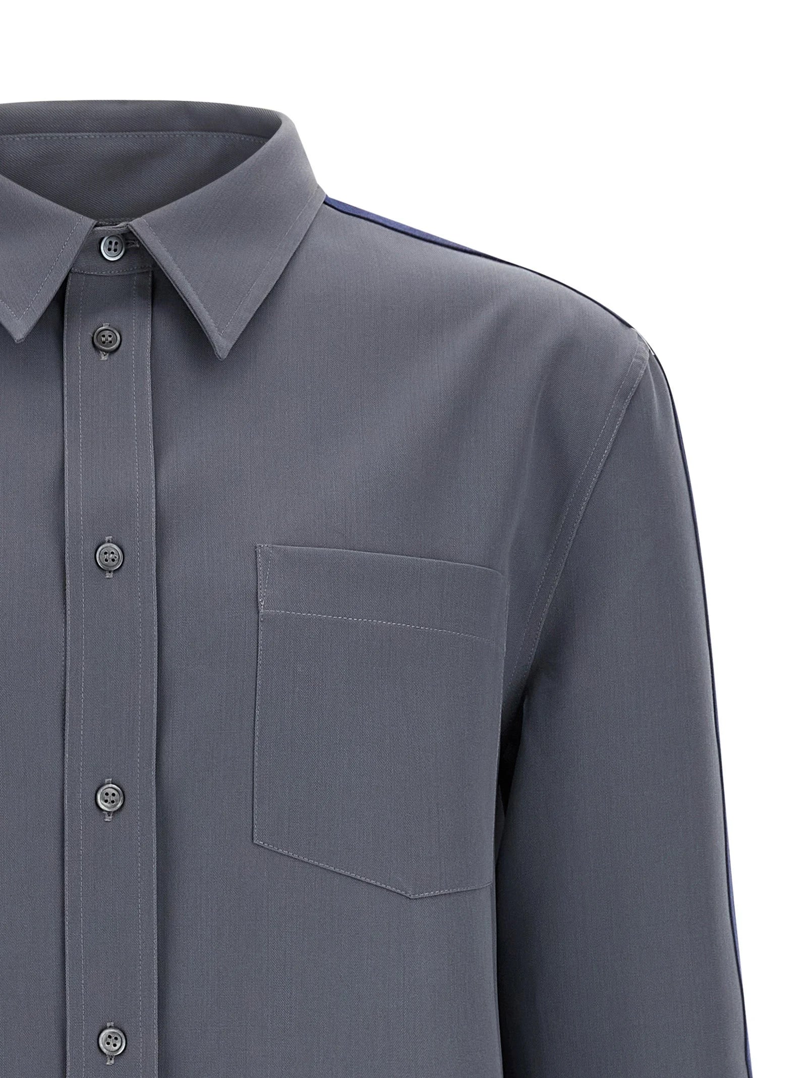 Marni Gray Virgin Wool Blouse