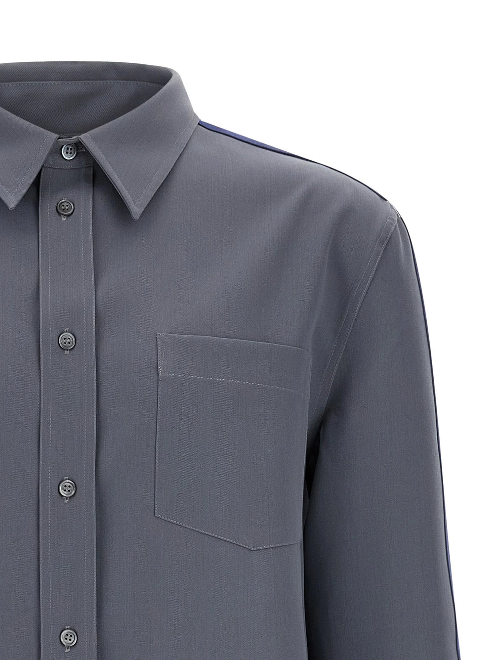 Marni Gray Virgin Wool Blouse