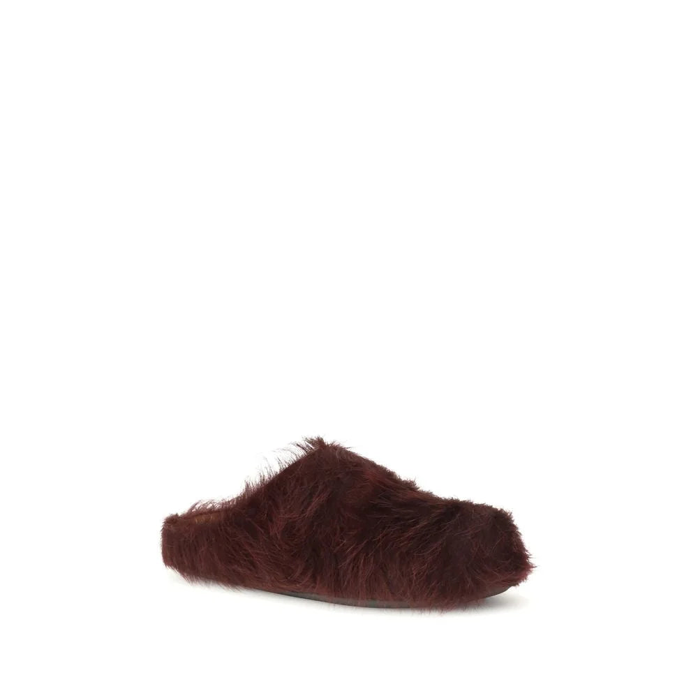 Marni Long-haired calfskin Fussbett Mules - Flats