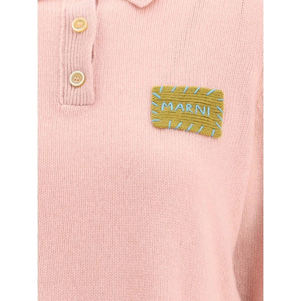 Marni Multicolor Cashmere Polo Shirt