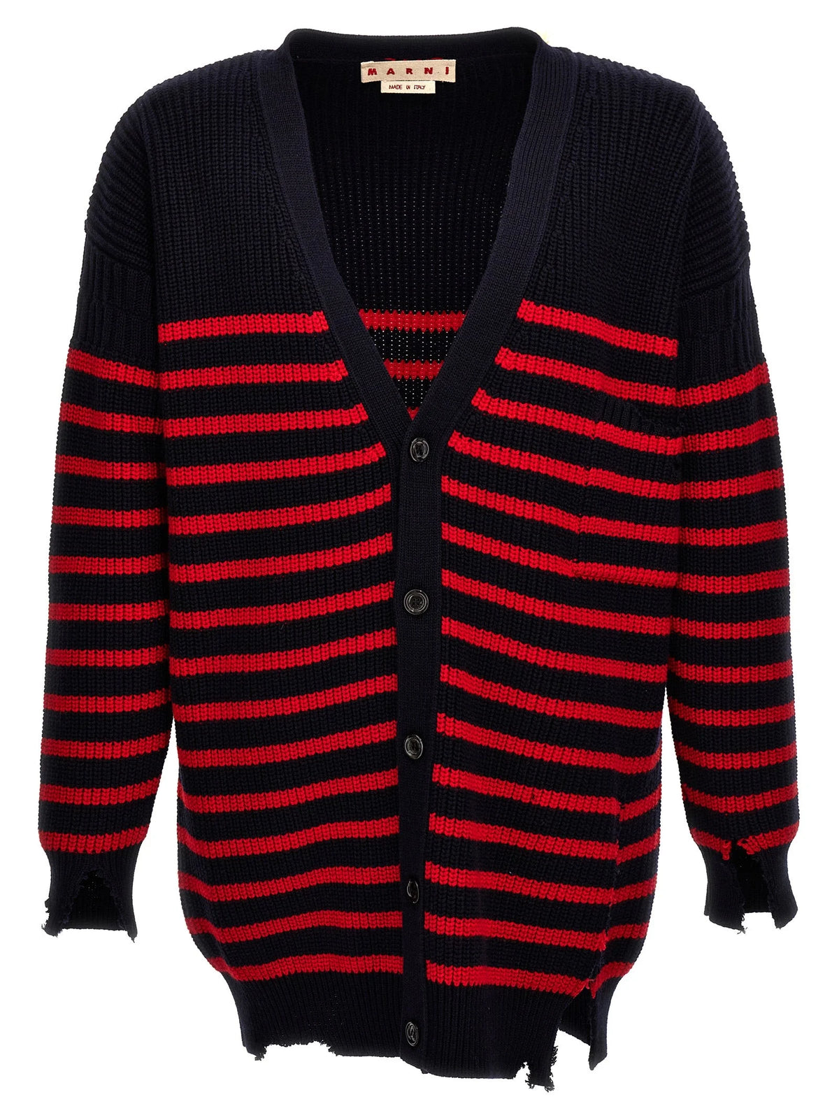 Marni Multicolor Virgin Wool Cardigan - IT46 | S