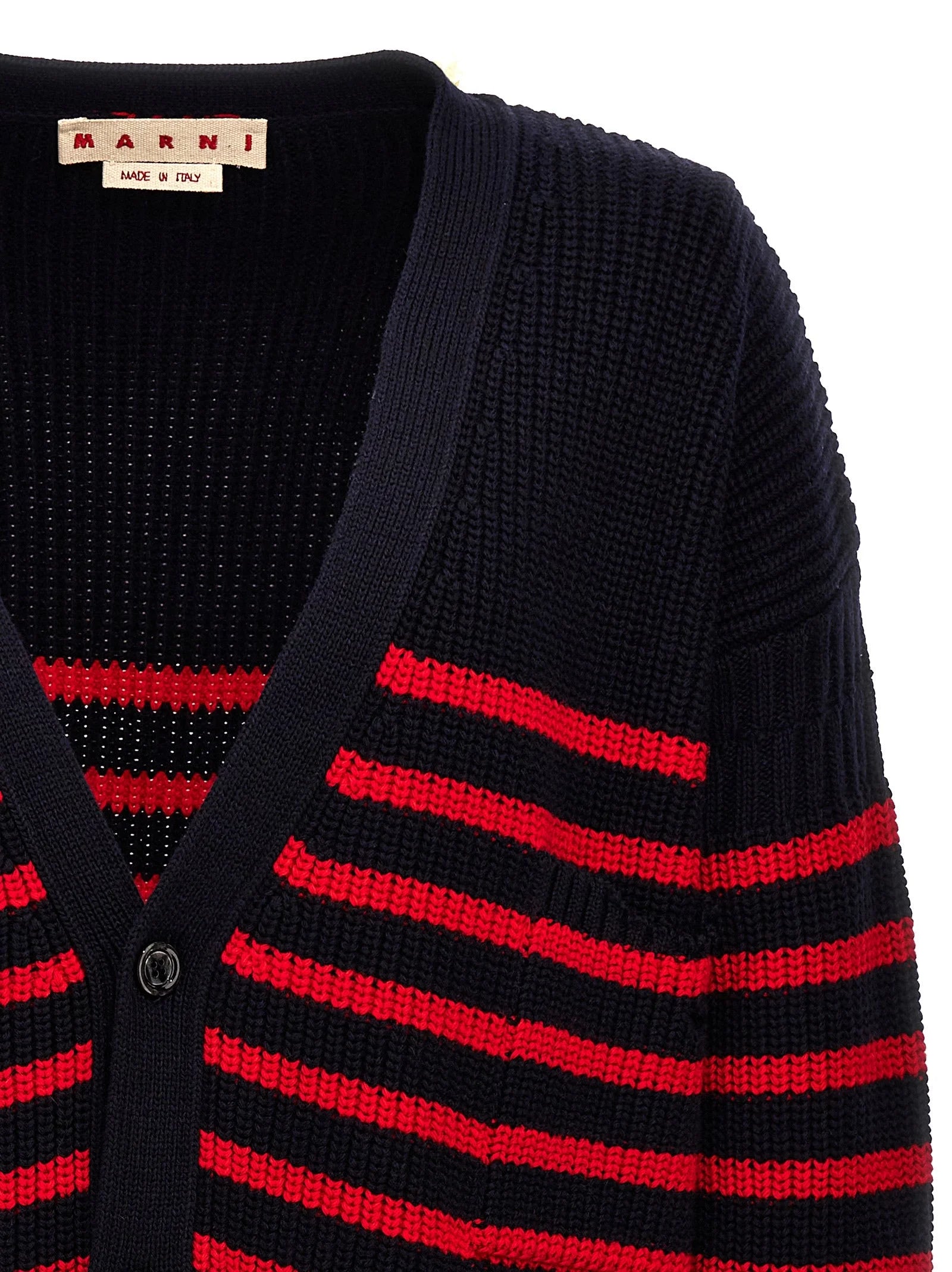 Marni Multicolor Virgin Wool Cardigan - IT46 | S