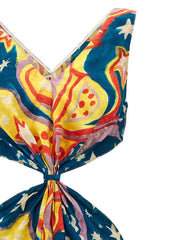 Marni Multicolor Viscose Long Dress - IT40