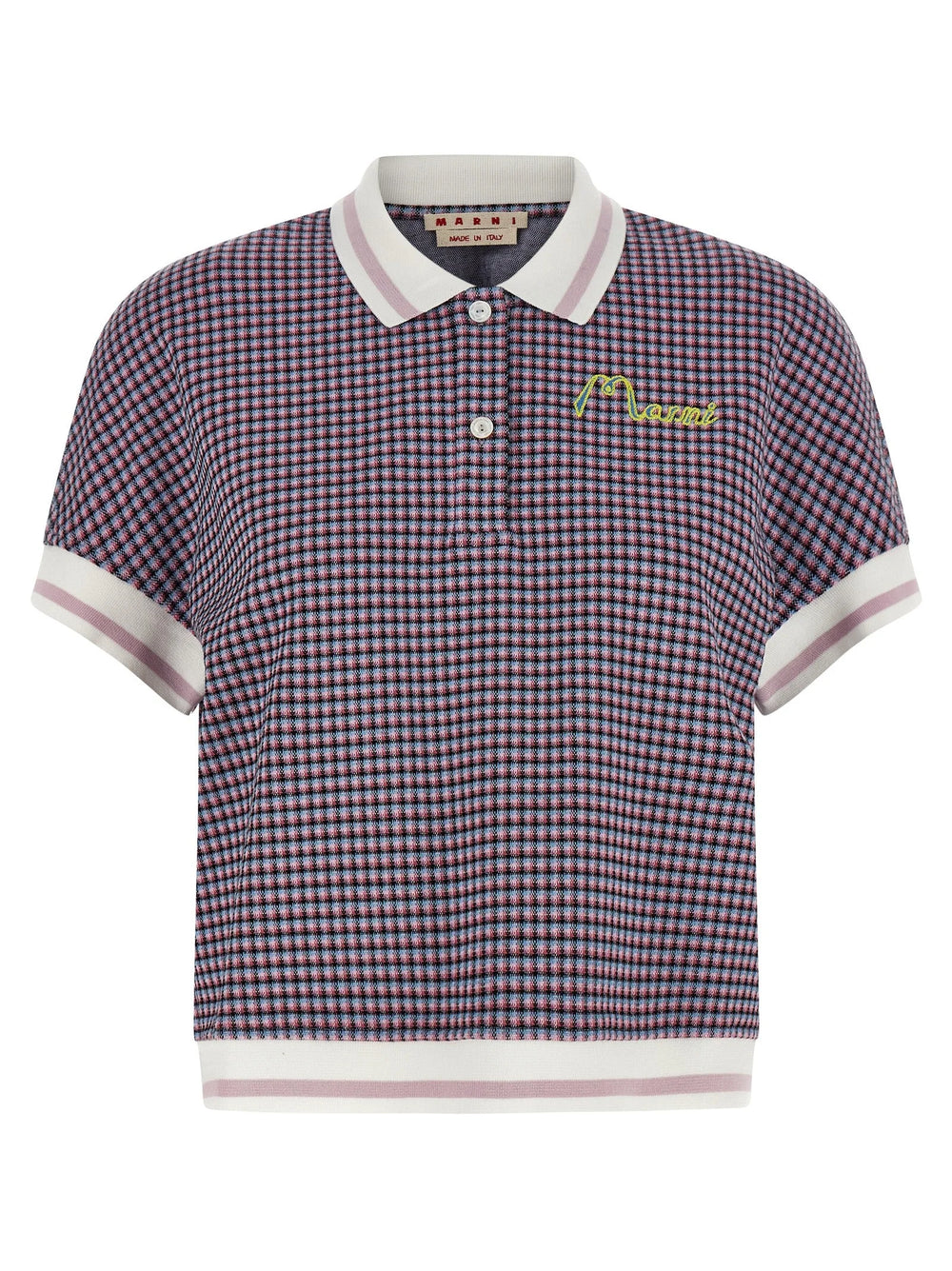 Marni Multicolor Viscose Polo Shirt - IT40
