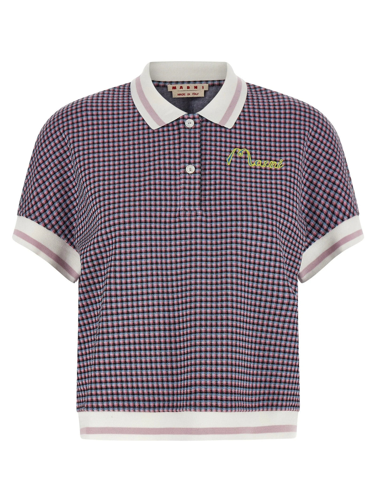 Marni Multicolor Viscose Polo Shirt - IT40