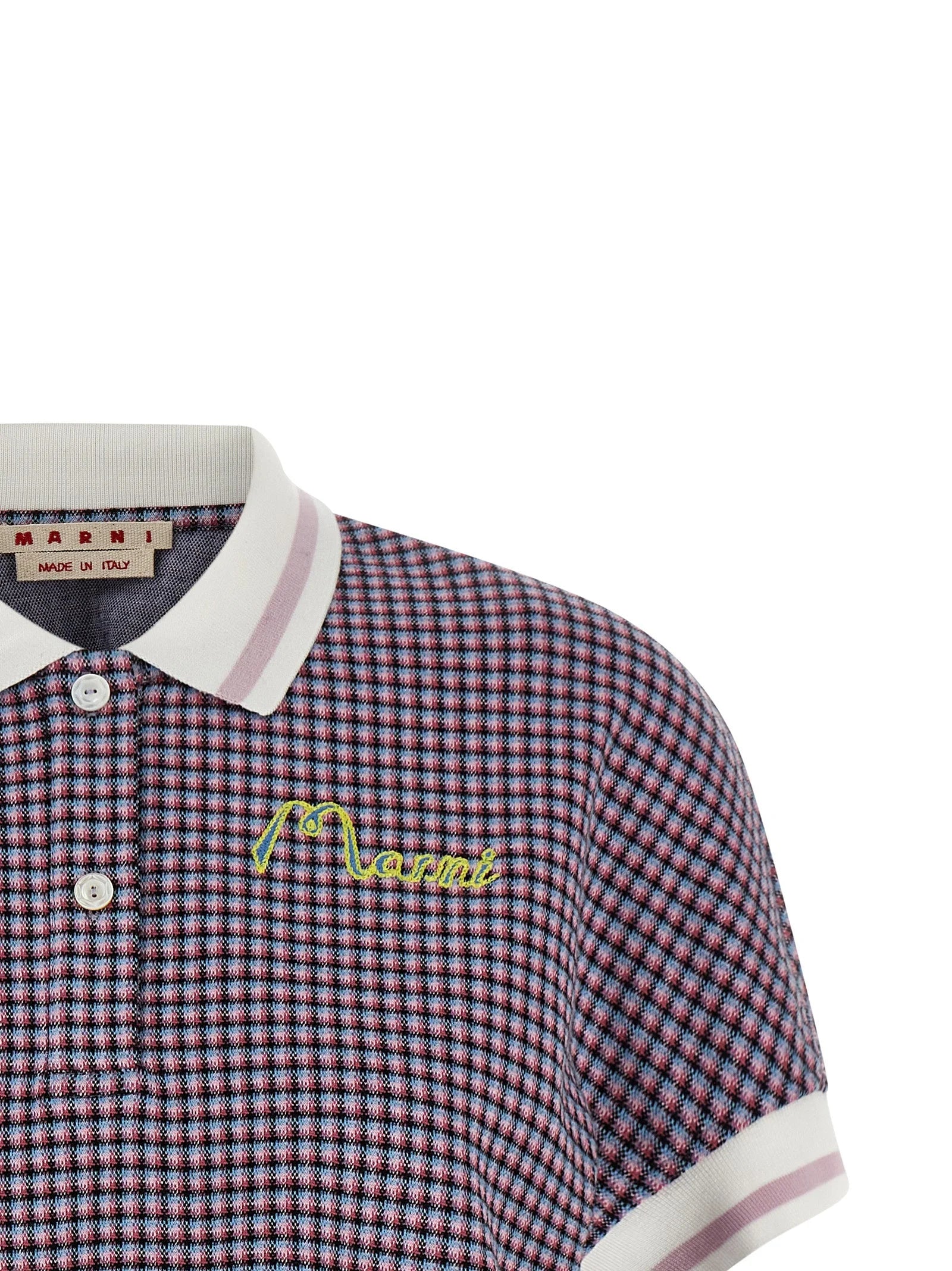 Marni Multicolor Viscose Polo Shirt - IT40