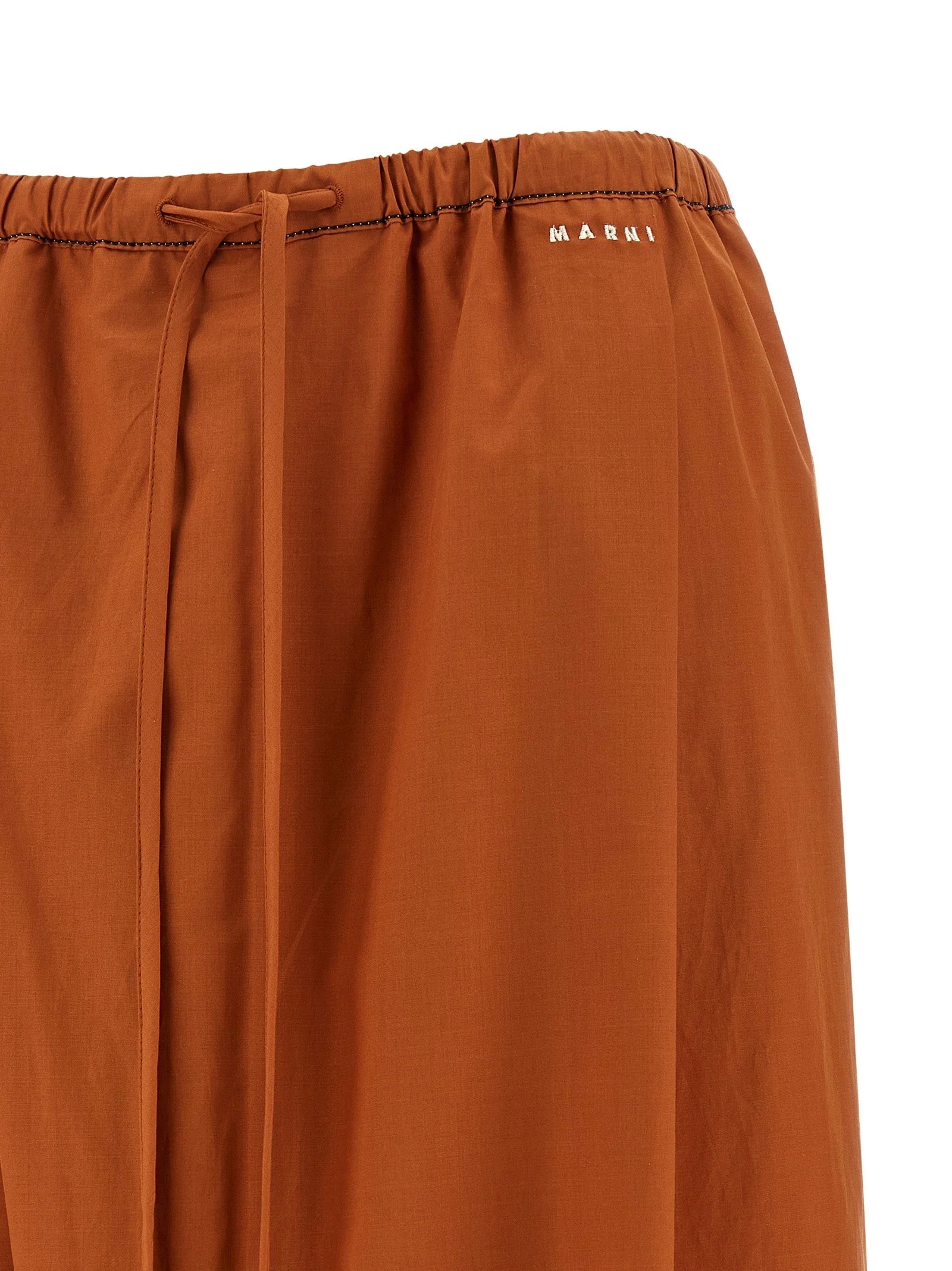 Marni Orange Cotton Casual Pants - IT38