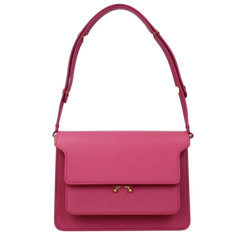 Marni Pink Leather Shoulder Bag