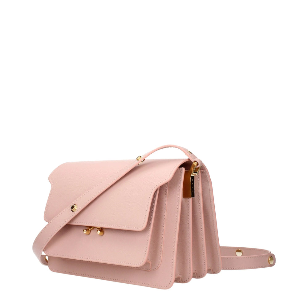 Marni Pink Leather Shoulder Bags