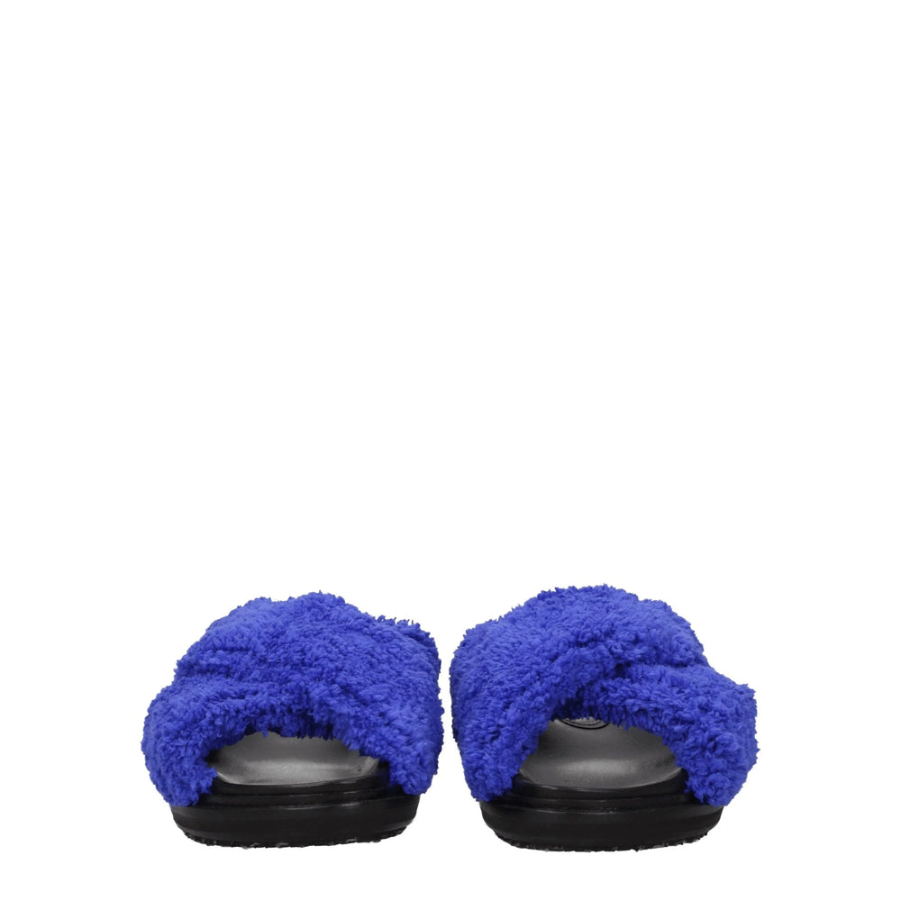 Marni Purple Fabric Slippers Sandals