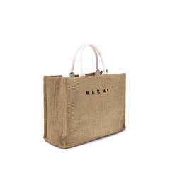 Marni Raffia-effect Tote Bag - Shopper Bags