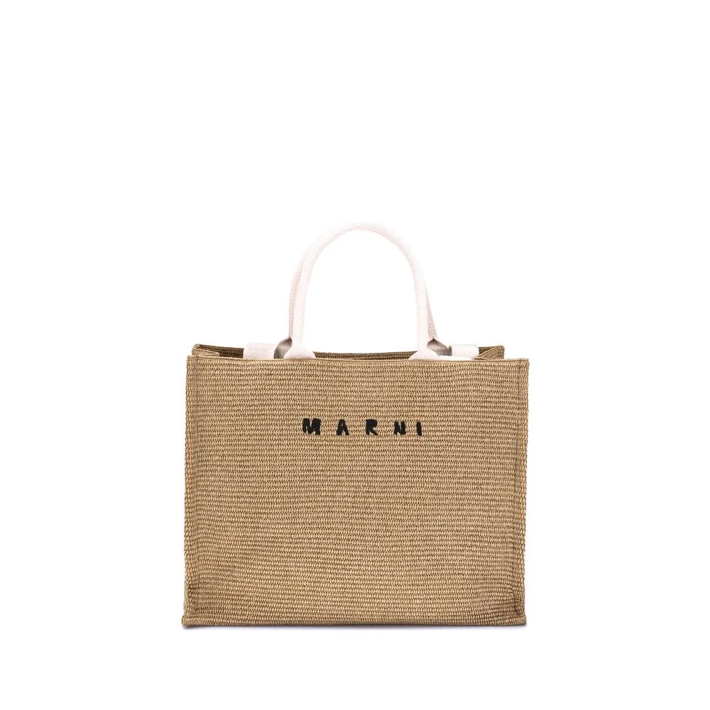 Marni Raffia-effect Tote Bag - Shopper Bags
