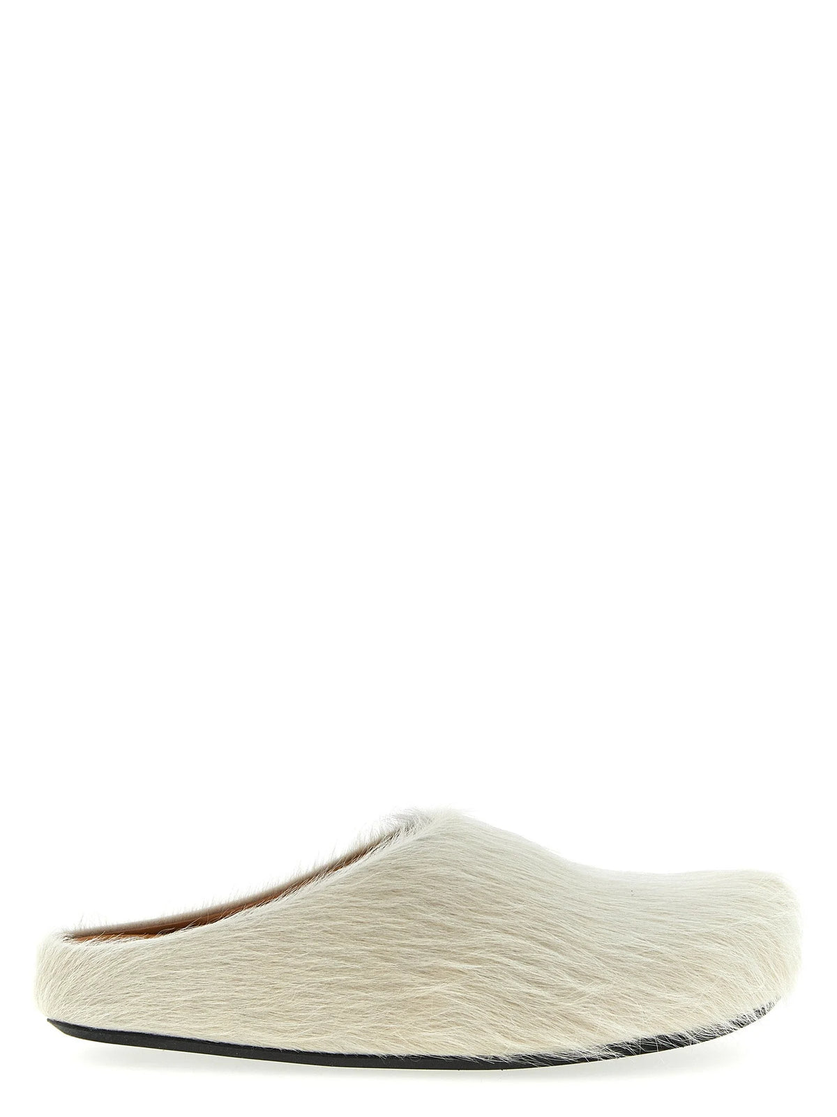 Marni White Calfskin Mules