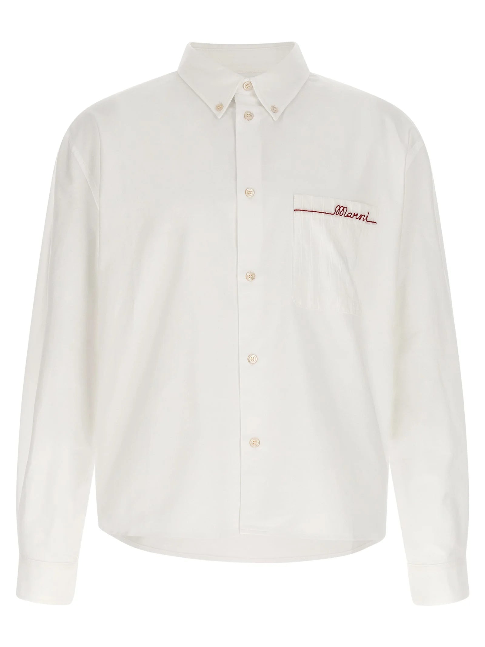 Marni White Cotton Blouse