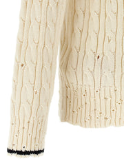 Marni White Cotton Cardigan