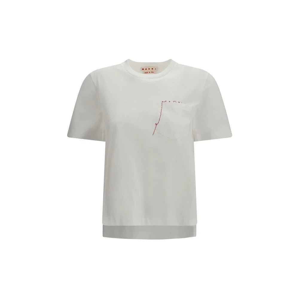 Marni White Cotton T-Shirt