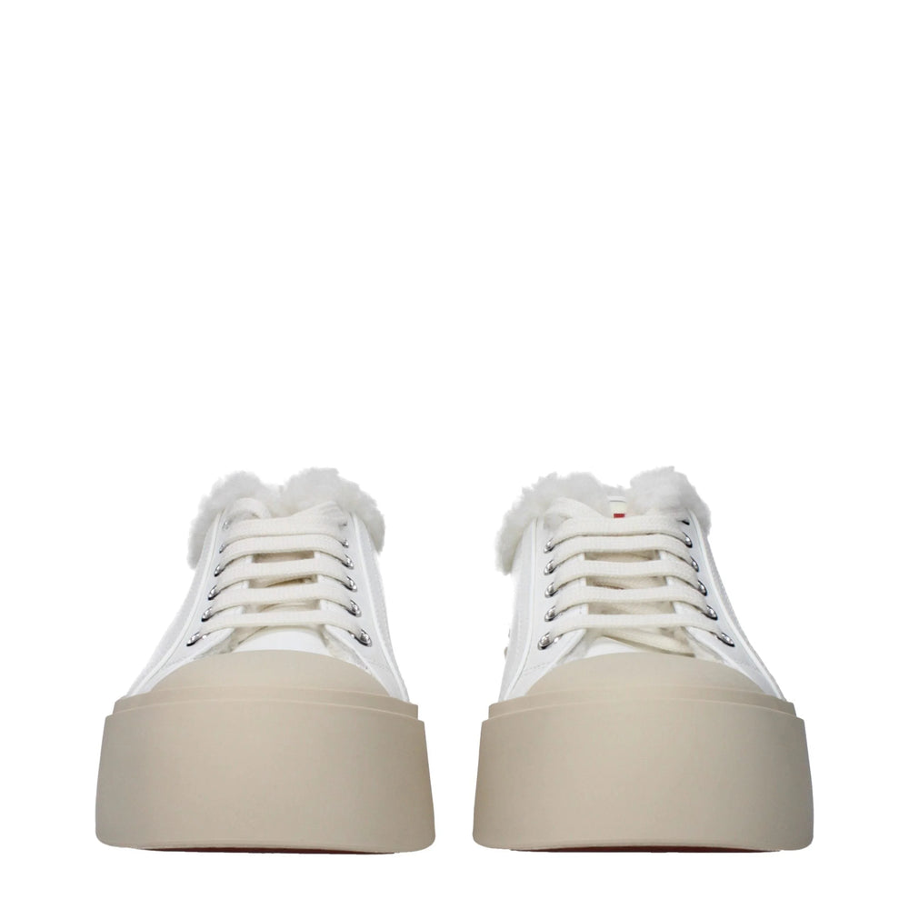 Marni White Leather Low Tops