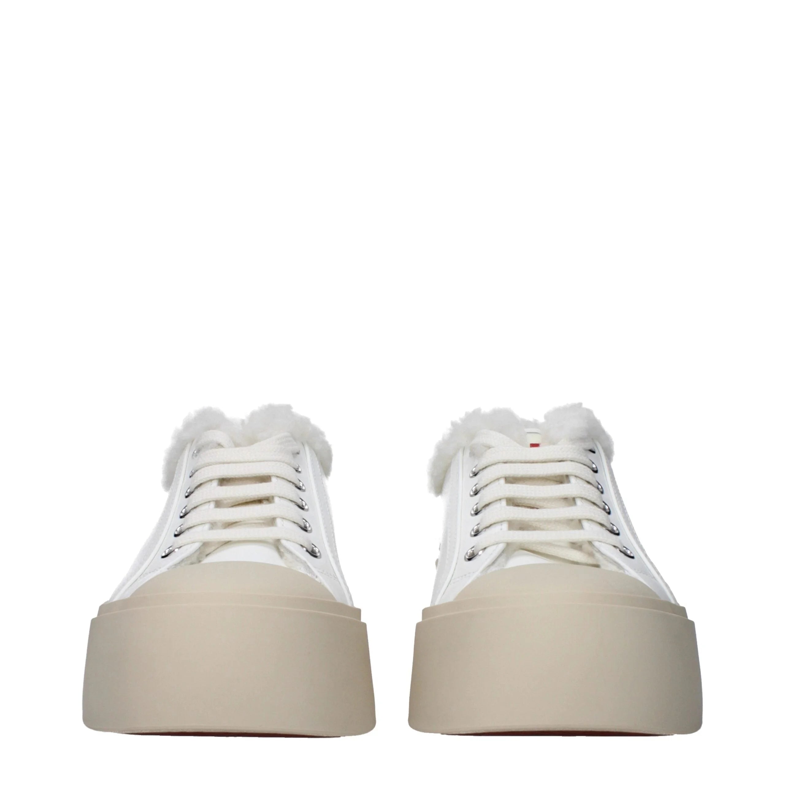 Marni White Leather Low Tops