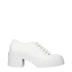 Baskets compensées en cuir blanc Marni - EU41/US11