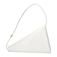 Bolsa de ombro de couro branca Marni