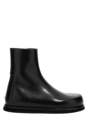 Marsell Black Calfskin Ankle Boots - EU35.5/US5.5