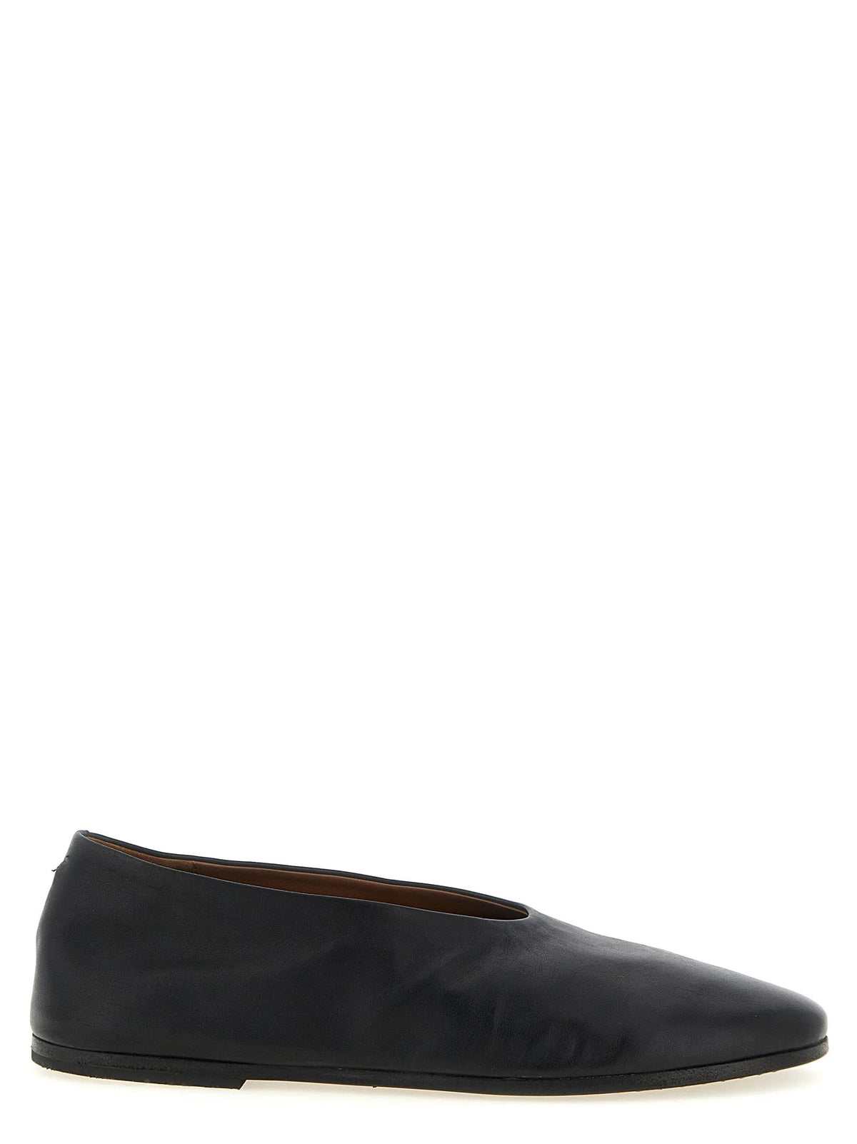Marsell Black Calfskin Ballet Flats