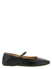 Marsell Black Calfskin Ballet Flats
