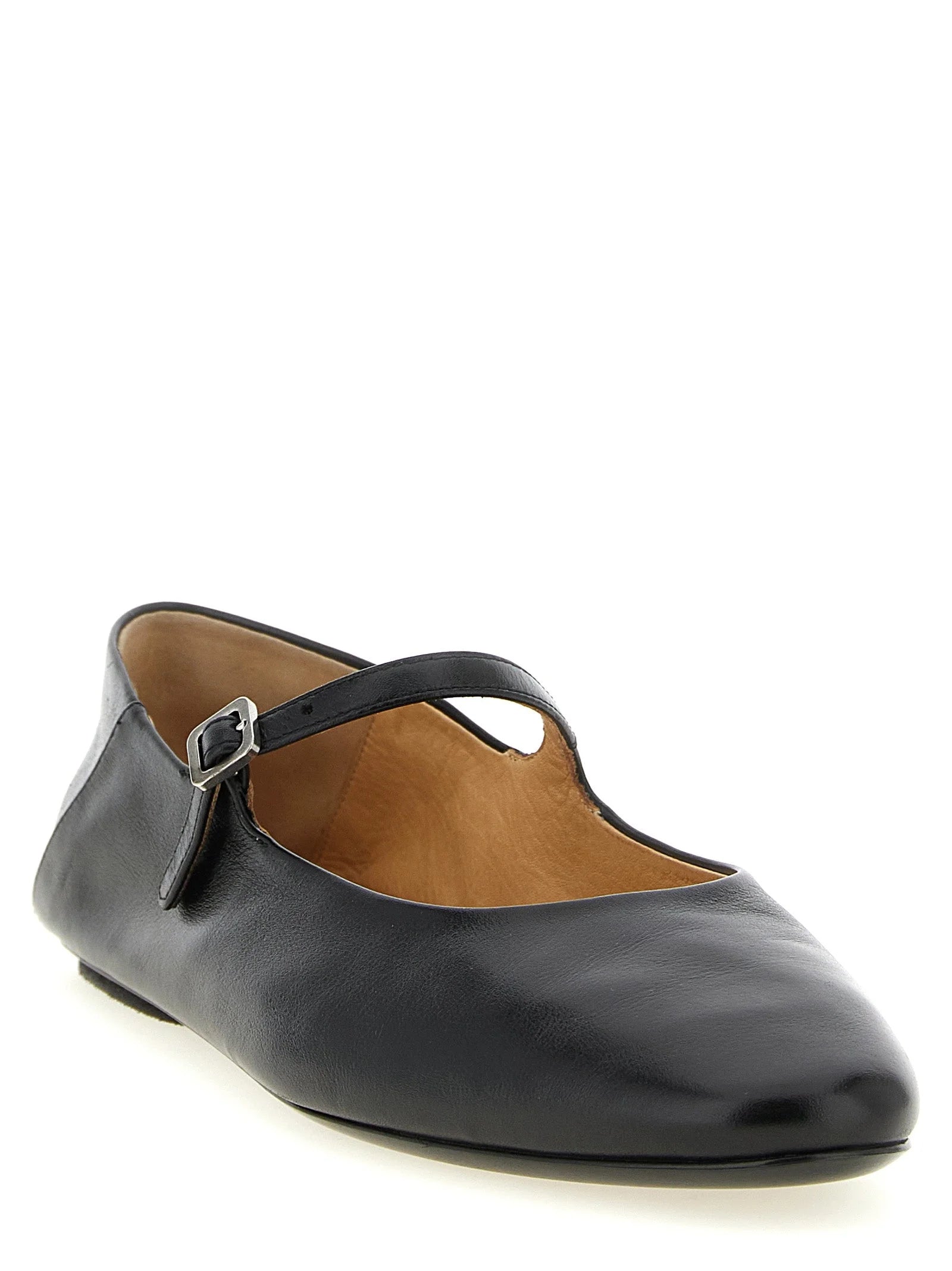 Ballerines en veau noir Marsell - EU38/US8