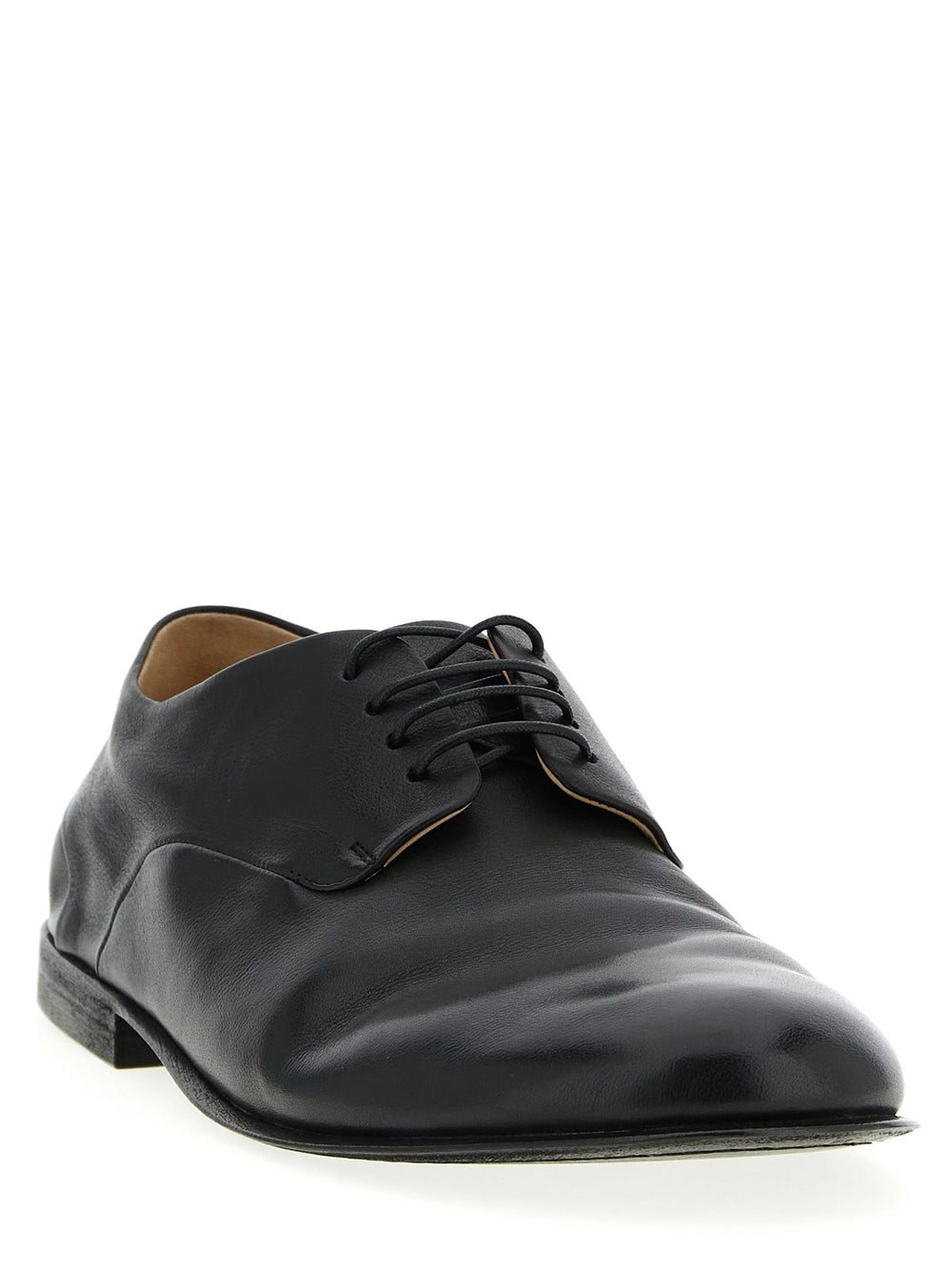 Marsell Black Calfskin Oxfords And Derbies