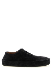 Marsell Black Calfskin Oxfords And Derbies