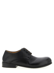 Marsell Black Calfskin Oxfords And Derbies