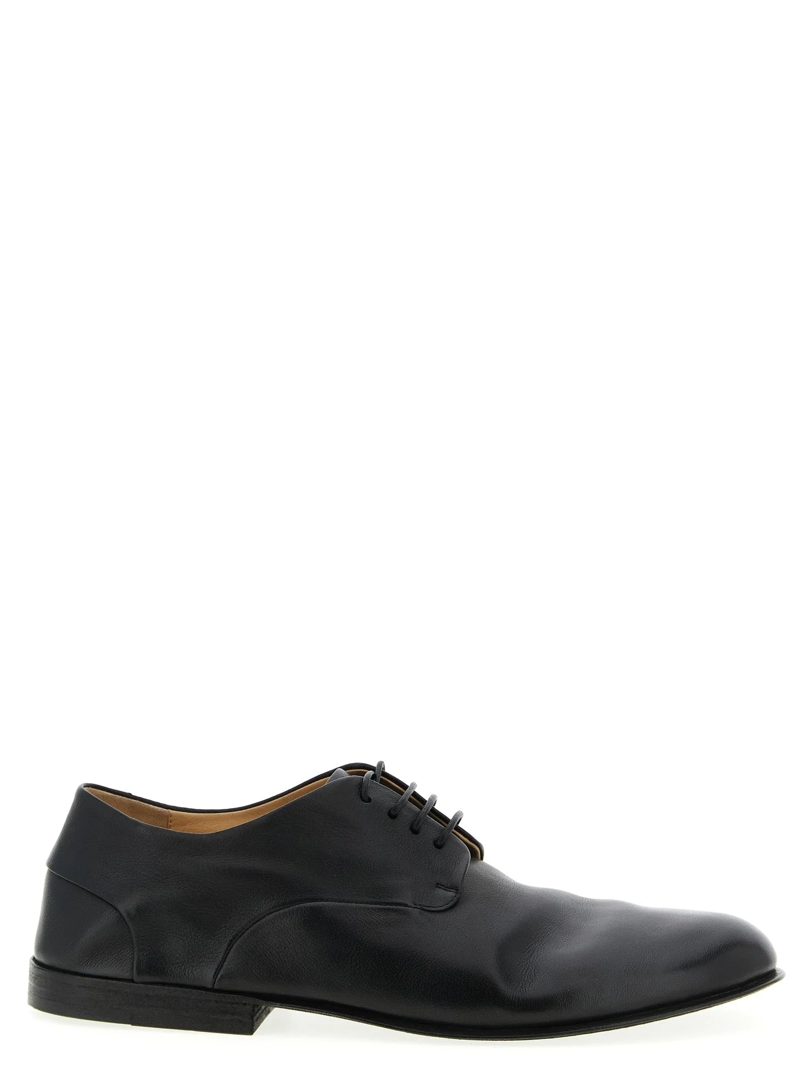 Marsell Black Calfskin Oxfords And Derbies